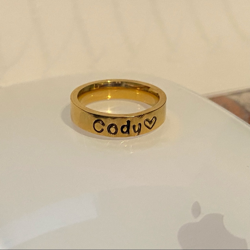 Gold Stackable Ring - Cody - Picture 2 of 3